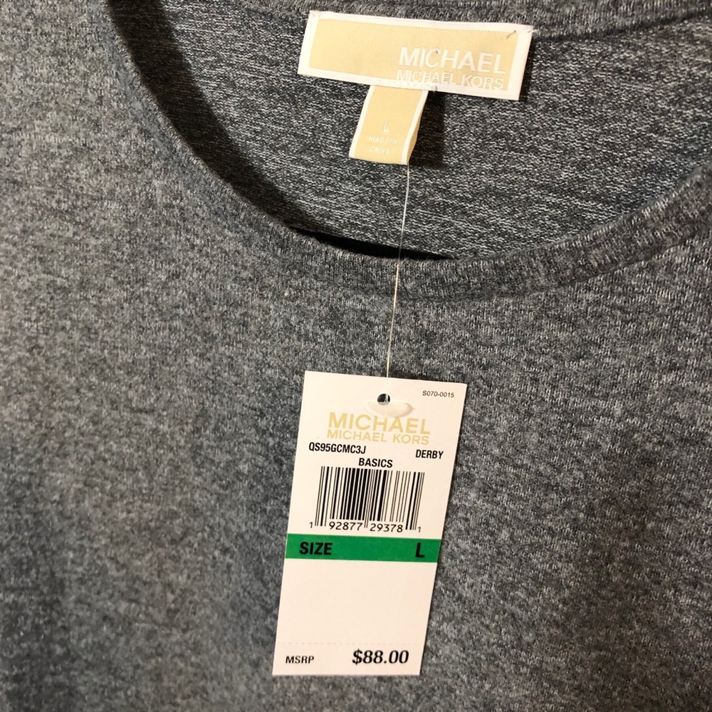 Gray Michael Kors Bell Sleeve Sweater - Picture 5 of 7